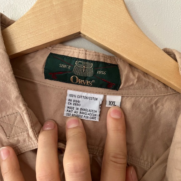 Orvis Mens XXL Lightweight Fishing Outdoor Shirt Breathable Mesh Utility Pocket - Picture 8 of 8